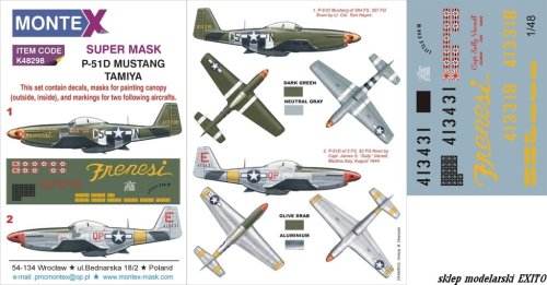Przejdź do produktu MONTEX K48298 - 1:48 P-51D Mustang
