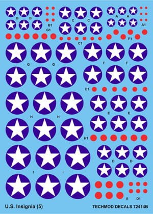 Przejdź do produktu TECHMOD 72414 - 1:72 USA Insignia 1919-1943