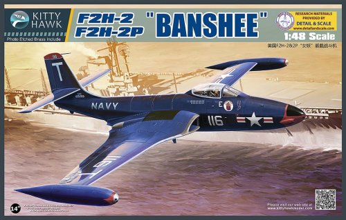 Przejdź do produktu KITTY HAWK 80131 - 1:48 F2H-2 / F2H-2P Bansheee