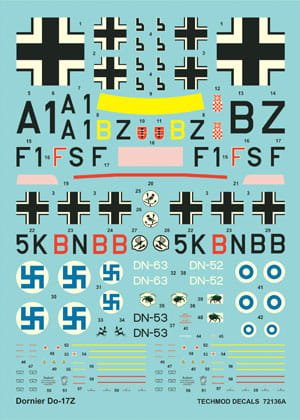 Przejdź do produktu TECHMOD 72136 - 1:72 Dornier Do-17Z