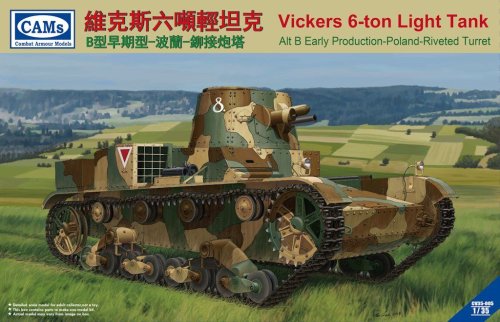Przejdź do produktu RIICH MODELS ( CAMs ) CV35005 - 1:35 Vickers 6-ton Light Tank Alt B Early Production Poland Riveted Turret