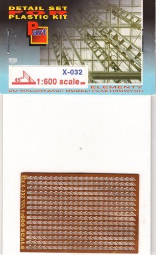Przejdź do produktu PART X032 - 1:600 Aslant railing (reling ukośny)at 45' bend lines