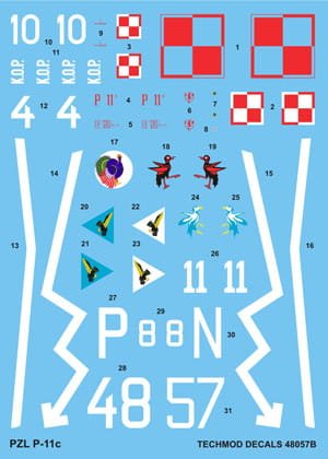 Przejdź do produktu TECHMOD 48057 - 1:48 PZL P.11c