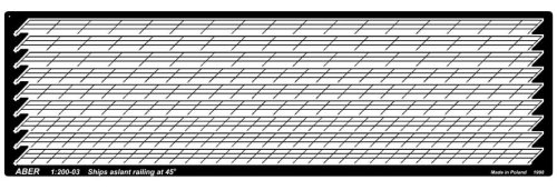 Przejdź do produktu ABER 1:200-03  - 1:200 Ship aslant railing for stairs at 45 degree (relingi ukośne)
