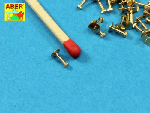 Przejdź do produktu ABER 16112 - 1:16 Turned Hexagonal bolts (1,34x2,60mm) x 30 pcs.