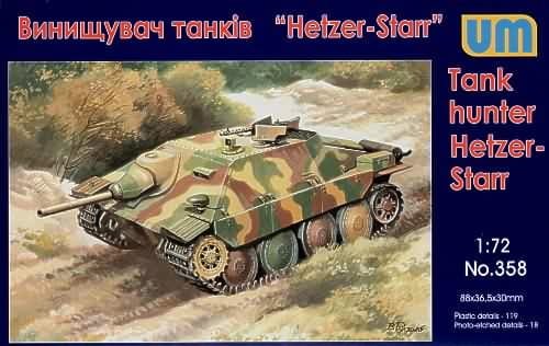 Przejdź do produktu UNIMODELS 358 - 1:72 Tank hunter Hetzer-Starr
