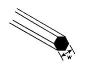 Przejdź do produktu PLASTRUCT 90871 - Profil sześciokątny 0,5 mm x 250 mm