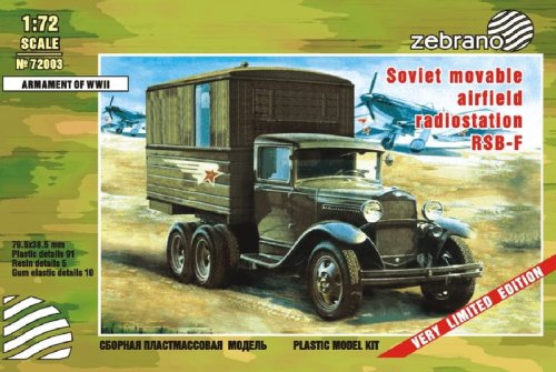 Przejdź do produktu ZEBRANO 72003 - 1:72 RSB-F Soviet Movable Airfield Radio Station