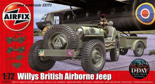 Przejdź do produktu AIRFIX 02339 - 1:72 Willys British Airborne Jeep