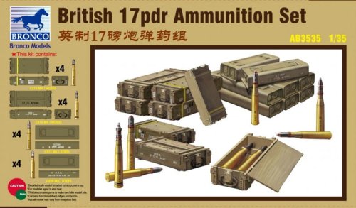 Przejdź do produktu BRONCO AB 3535 - 1:35 British 17pdr Ammunition Set