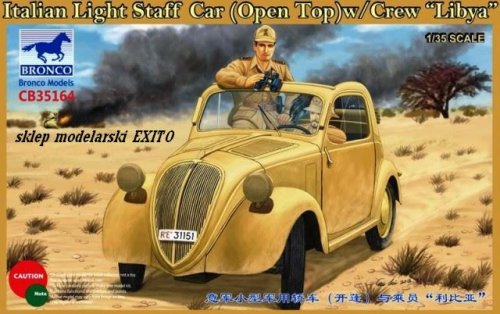 Przejdź do produktu BRONCO CB 35164 - 1:35 Italian Light Staff Car (Open Top) w/Crew Libya