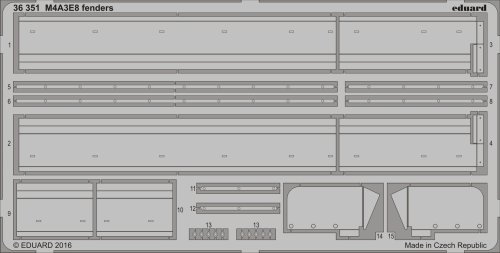 Przejdź do produktu EDUARD 36351 - 1:35 M4A3E8 fenders