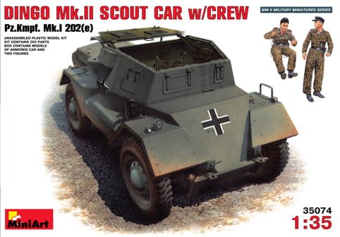 Przejdź do produktu MINIART 35074 - 1:35 Dingo Mk II (Pz.Kpfw.Mk 1 202 e) w/crew