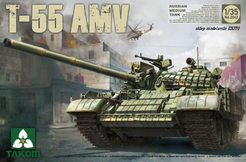Przejdź do produktu TAKOM 2042 - 1:35 T-55 AMV Russian Medium Tank