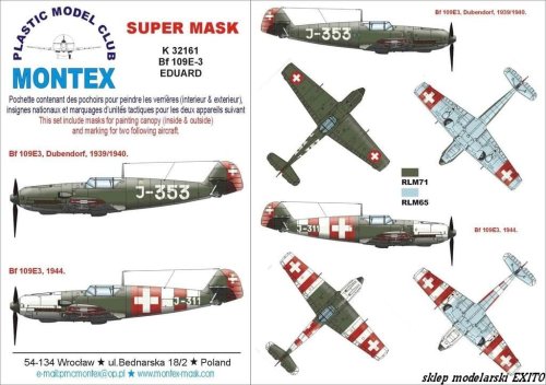 Przejdź do produktu MONTEX K32161 - 1:32 Bf-109 E-3