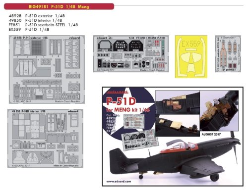 Przejdź do produktu EDUARD BIG49181 - 1:48 P-51D