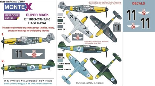 Przejdź do produktu MONTEX K48246 - 1:48 Messerschmitt Bf 109G-2