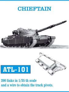 Friulmodel ATL-101 - 1:35 Metalowe gąsienice Chieftain