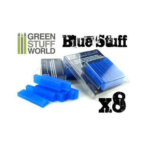 Przejdź do produktu GREEN STUFF 9016 - Molds Blue Stuff 8 bars - Masa modelarska termoplastyczna