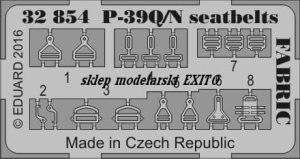 EDUARD 32854 - 1:32 P-39Q/N seatbelts Fabric