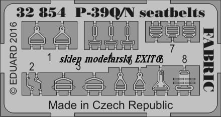 Przejdź do produktu EDUARD 32854 - 1:32 P-39Q/N seatbelts Fabric