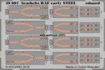 EDUARD 49097 - 1:48 Seatbelts RAF early - Steel