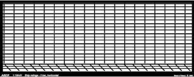Przejdź do produktu ABER 1:150-01  - 1:150 Railing 3 bar, horizontal (relingi, 3 poziome pręty)
