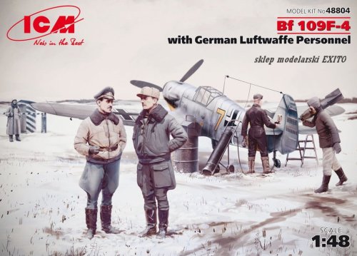 Przejdź do produktu ICM 48804 - 1:48 Messerschmitt Bf 109F-4 with German Luftwaffe Personnel 5 figures