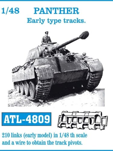 Przejdź do produktu Friulmodel ATL-4809 - 1:48 Metalowe gąsienice Panther typ wczesny