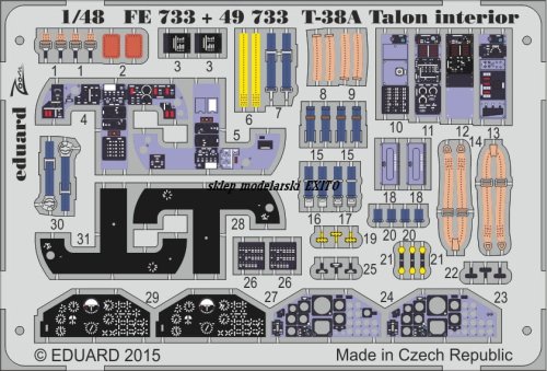 Przejdź do produktu EDUARD FE733 - 1:48 T-38A Talon interior