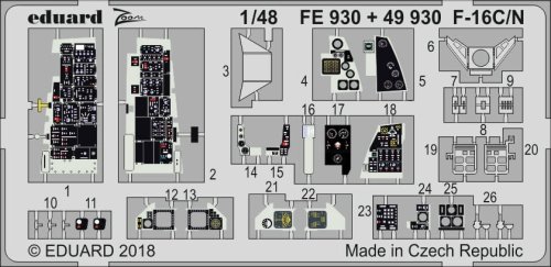 Przejdź do produktu EDUARD FE930 - 1:48 F-16C/N