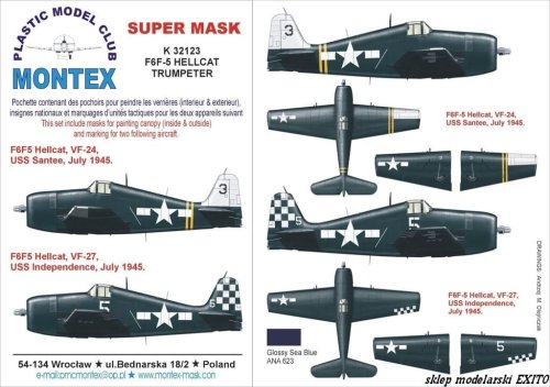 Przejdź do produktu MONTEX K32123 - 1:32 F6F-5 Hellcat
