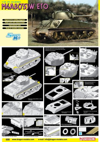 Przejdź do produktu DRAGON 6698 - 1:35 M4A3 (75)W ETO