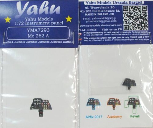 Przejdź do produktu YAHU YMA7293 - 1:72 Messerschmitt Me 262 A