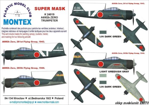 Przejdź do produktu MONTEX K24019 - 1:24 A6M2 Zero