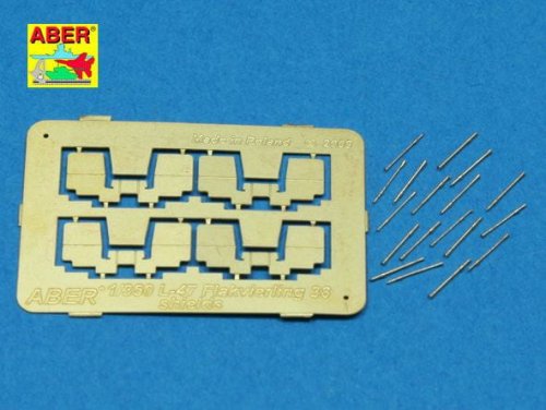 Przejdź do produktu ABER 1:350L-47  - 1:350 Set of 4 shields with gun barrels for 2cm Flakving for German Navy