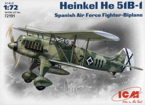 Przejdź do produktu ICM 72191 - 1:72 Heinkel He 51B-1, Spanish Air Force Fighter-Biplane