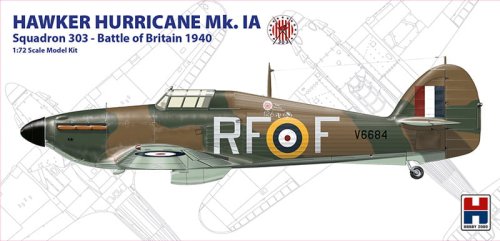 Przejdź do produktu HOBBY 2000 72001 - 1:72 Hawker Hurricane Mk.IA Squadron 303 - Battle of Britain 1940
