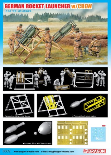 Przejdź do produktu DRAGON 6509 - 1:35 German Rocket Launcher w/Crew