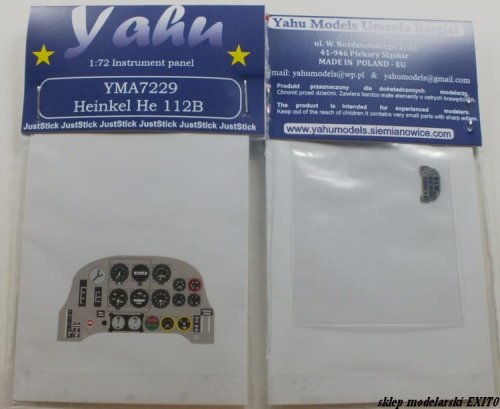 Przejdź do produktu YAHU YMA7229 - 1:72 Heinkel He 112B tablica przyrządów