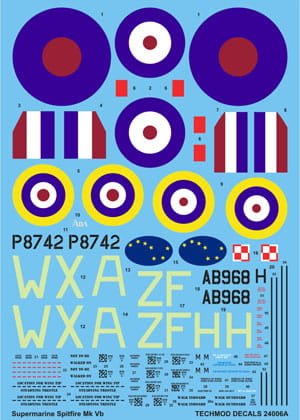 Przejdź do produktu TECHMOD 24006 - 1:24 Supermarine Spitfire Mk.Vb