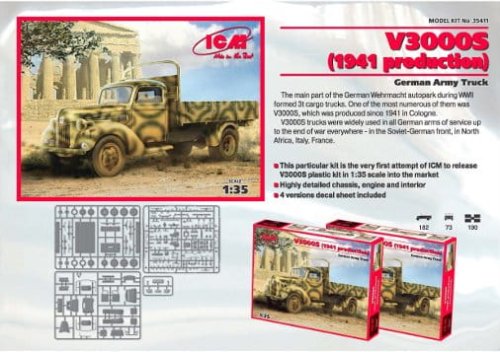 Przejdź do produktu ICM 35411 - 1:35 V3000S German Army Truck