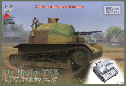 Przejdź do produktu IBG E3504 - 1:35 TKS - Polish Light Reconnaissance Tank (zawieszenie szybki montaż)