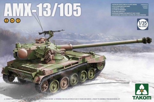 Przejdź do produktu TAKOM 2062 - 1:35 AMX-13/105 French Light Tank