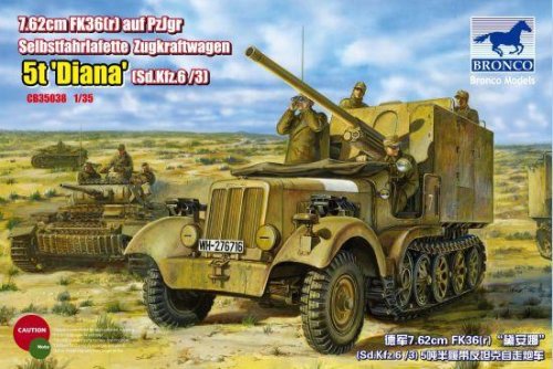 Przejdź do produktu BRONCO CB 35038 - 1:35 Sd.Kfz.6 (5t) Diana