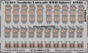 EDUARD 73034 - 1:72 Seatbelts Luftwaffe WWII fighters Steel