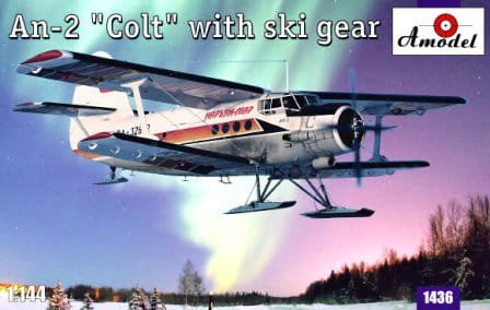Przejdź do produktu AMODEL 1436 - 1:144 Antonov An-2 Colt with ski gear