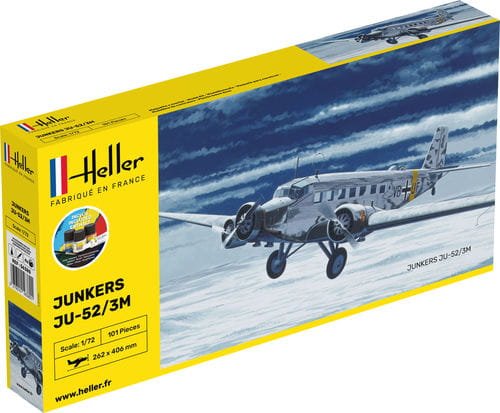 Przejdź do produktu HELLER 56380 - 1:72 Junkers Ju-52/3m - Starter Kit