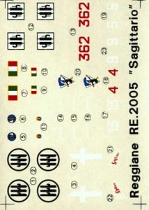 TECHMOD 72069 - 1:72 Reggiane Re-2005 Sagittario