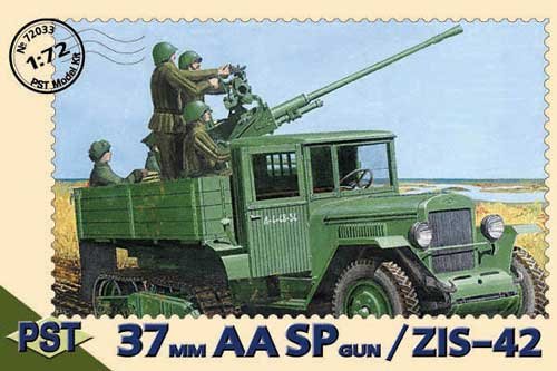 Przejdź do produktu PST 72033 - 1:72 61-K 37 mm AA SPG on base of ZIS-42 Half-truck